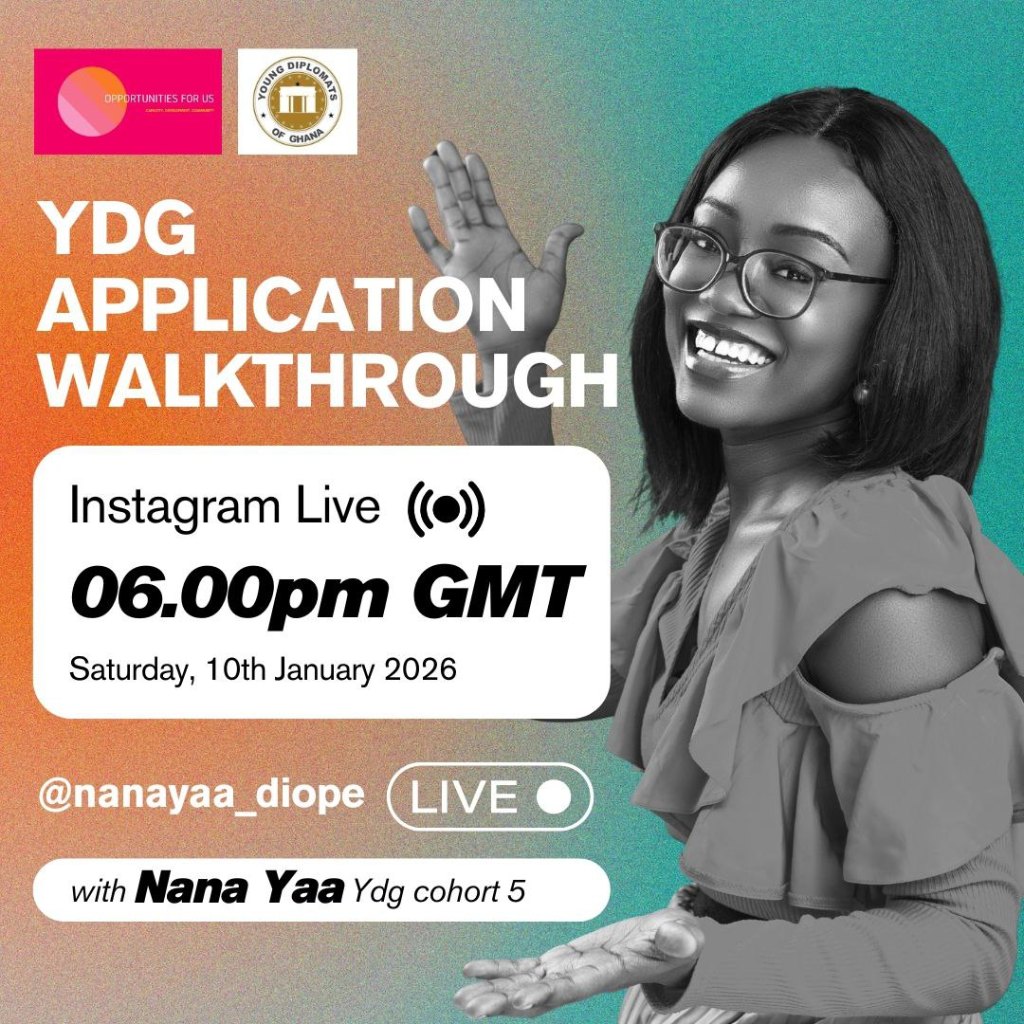 Young Diplomats of Ghana — Application Walkthrough photo